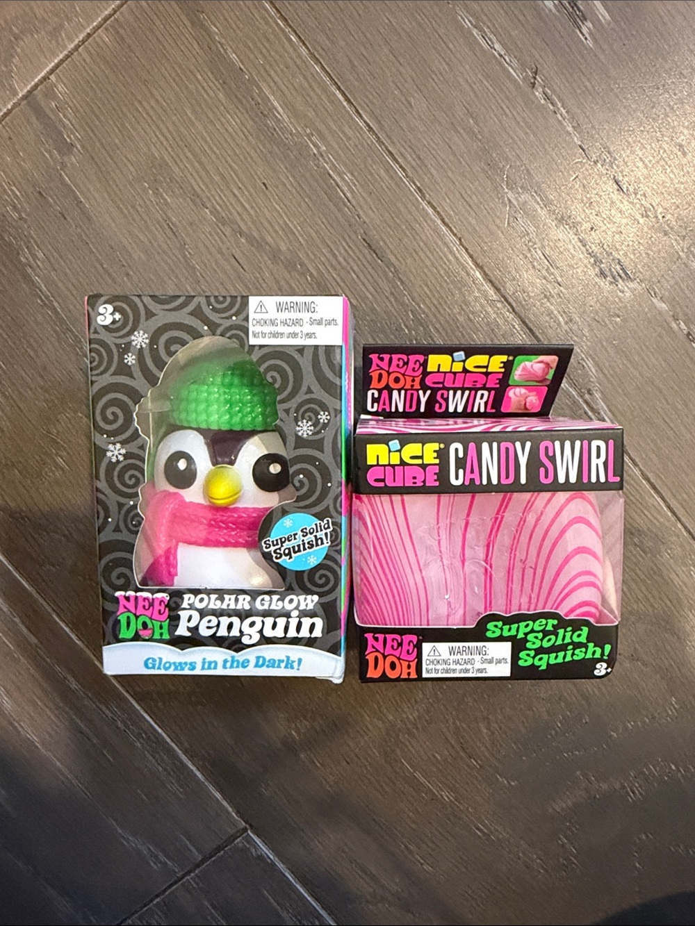 NEEDOH BUNDLE Polar Glow Penguin & Nice Cube Candy Swirl BUNDLE